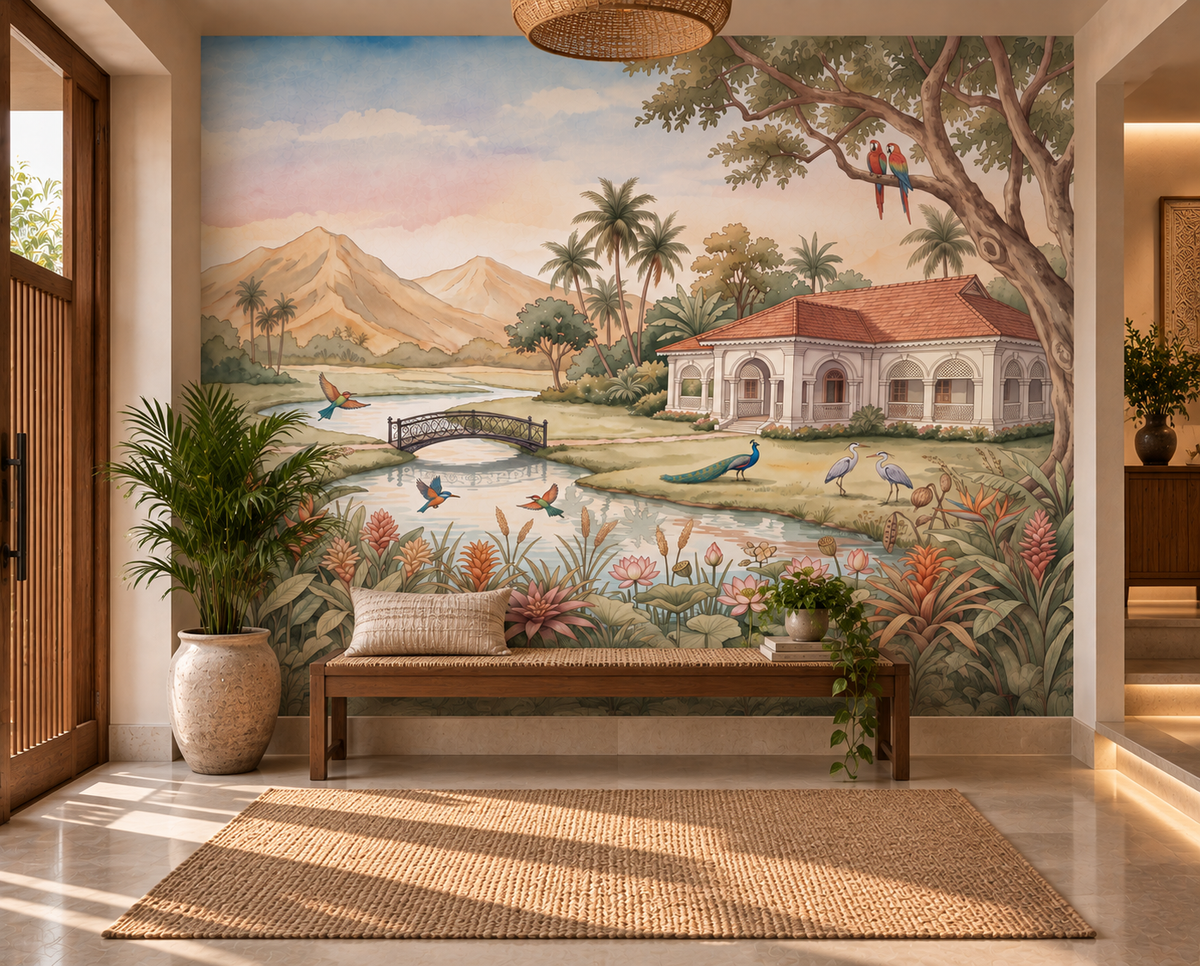 Whispering Garden Estate Wall Mural - RJM02