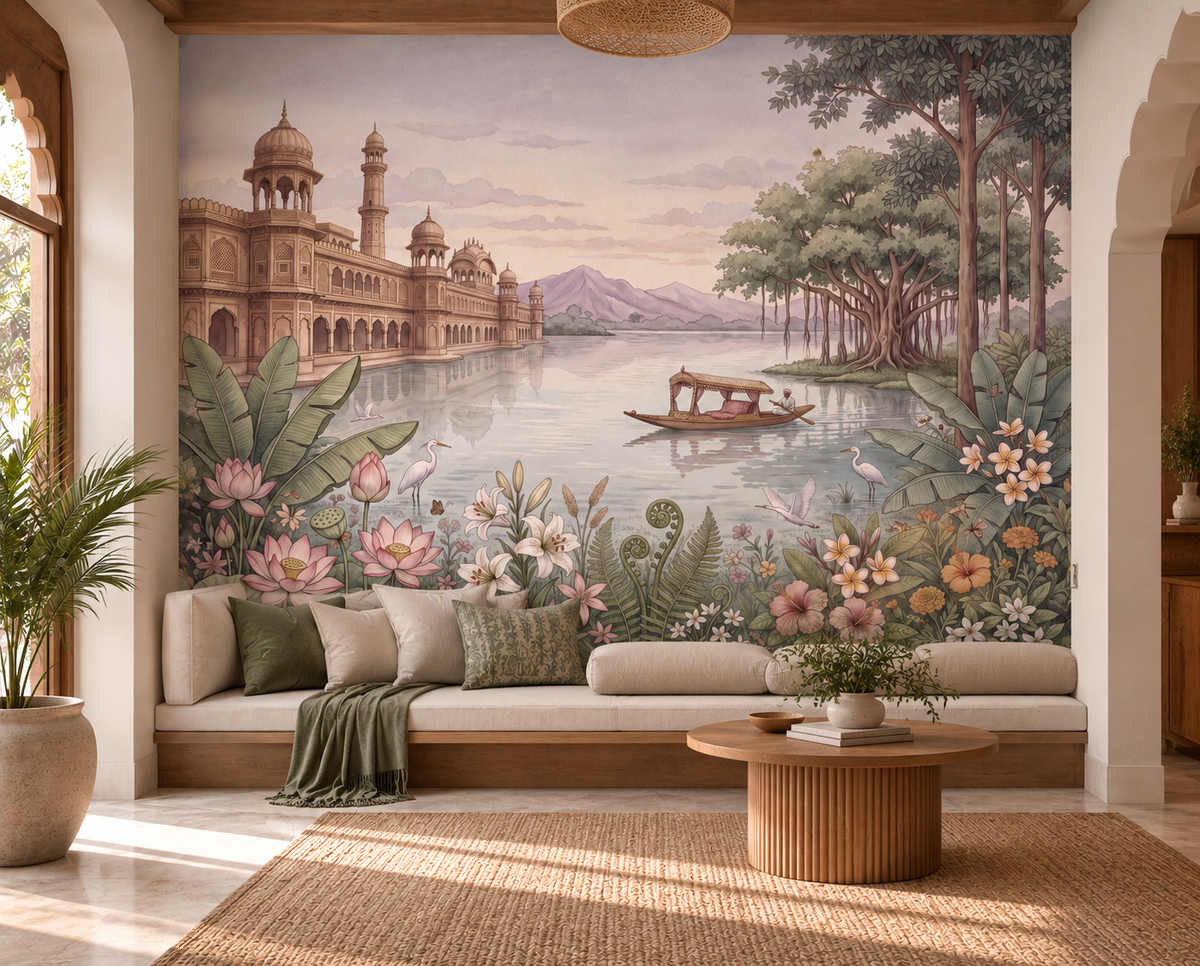 The Palace of Serene Waters Wall Mural-RJM04