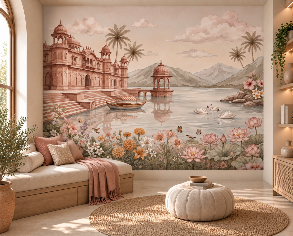 The Swan Lake Palace Wall Mural-RJM05