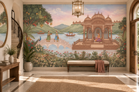 The Royal Lotus Pavilion Wall Mural-RJM07