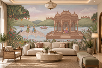 The Royal Lotus Pavilion Wall Mural-RJM07