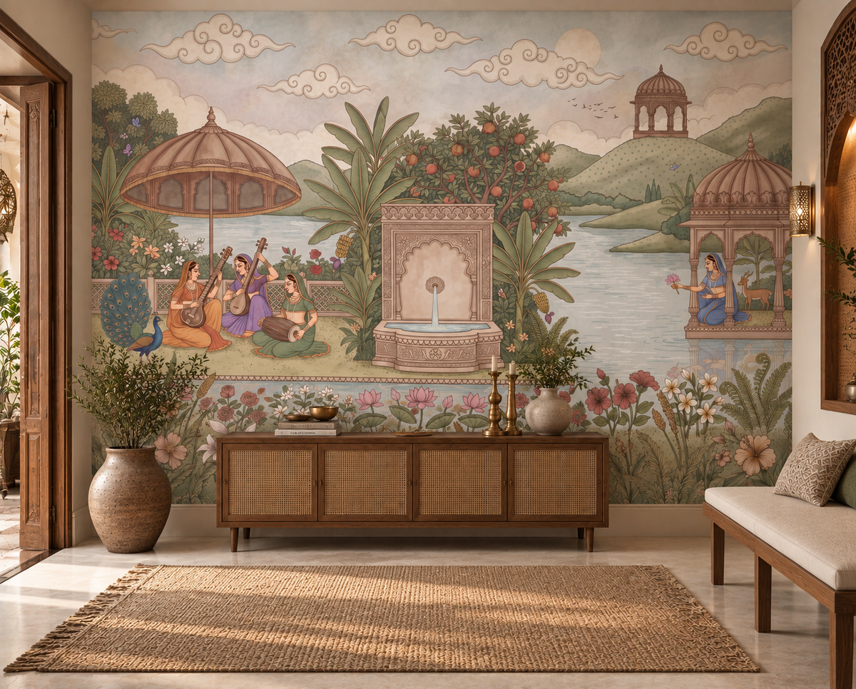 The Enchanted Garden of Raag Wall Mural-RJM08