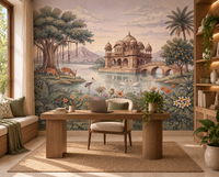 The Enchanted Lake Palace Wall Mural-RJM09