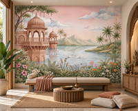 The Swan Lake Pavilion Wall Mural-RJM10