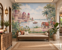 The Maharaja’s Elephant Garden  Wall Mural-RJM12