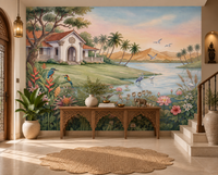 The Tropical Lake Estate Wall Mural-RJM13