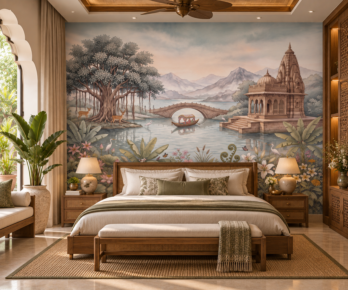 Celestial Palace Garden Wall Mural-RJM16