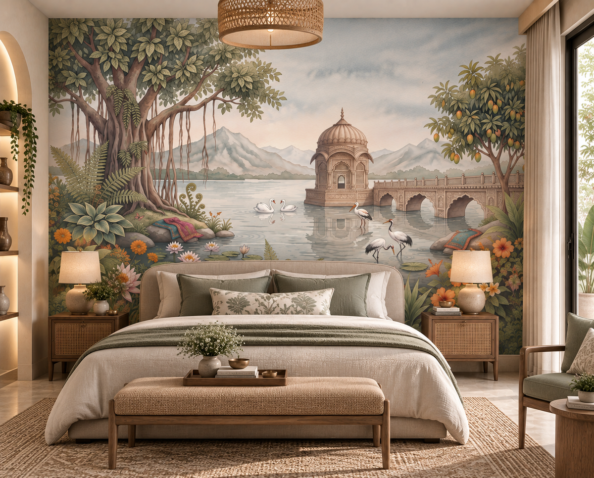 The Royal Banyan Garden Wall Mural-RJM18