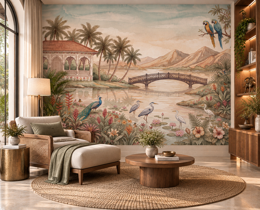 Jheel Kinara Wall Mural-RJM19