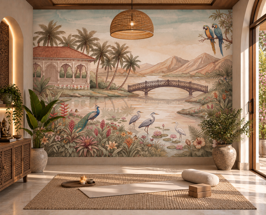 Jheel Kinara Wall Mural-RJM19