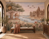 Pavitra Sarovar Wall Mural-RJM21