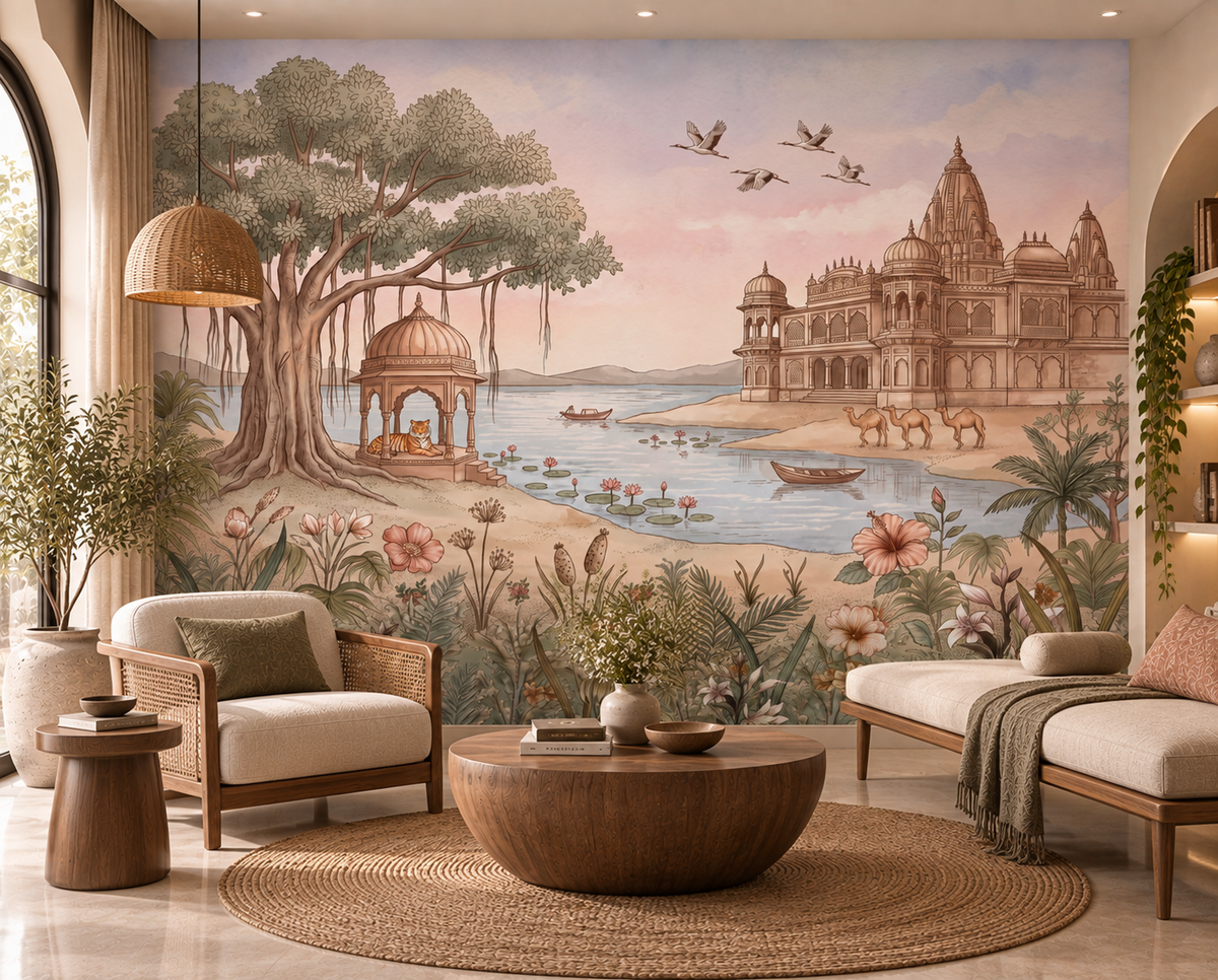 Pavitra Sarovar Wall Mural-RJM21