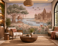 Pavitra Sarovar Wall Mural-RJM21