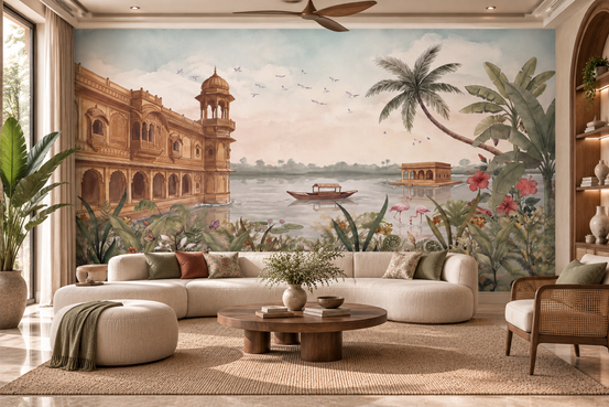 Jheel Mahal Wall Mural-RJM22