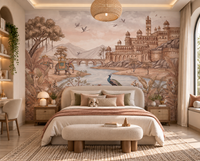 Rajputana River Palace Wall Mural-RJM25