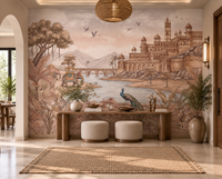 Rajputana River Palace Wall Mural-RJM25
