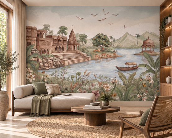 Haveli Ghat Wall Mural-RJM27
