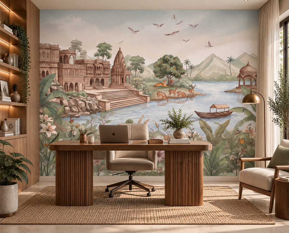 Haveli Ghat Wall Mural-RJM27