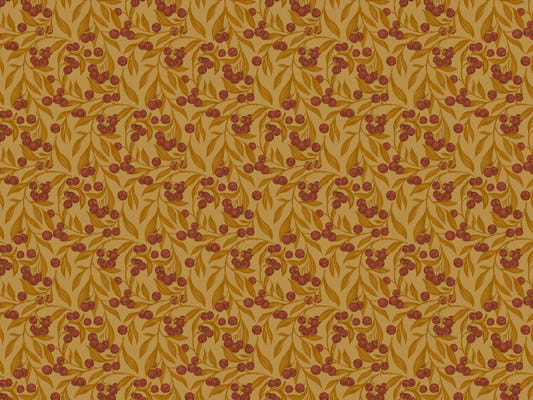 Autumn Berries Rustic Wallpaper Murals