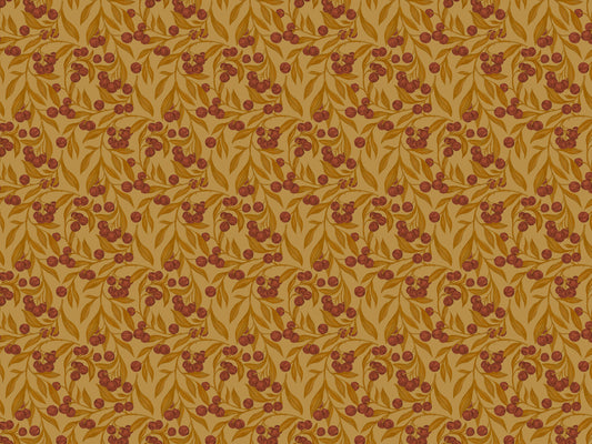 Autumn Berries Rustic Wallpaper Murals
