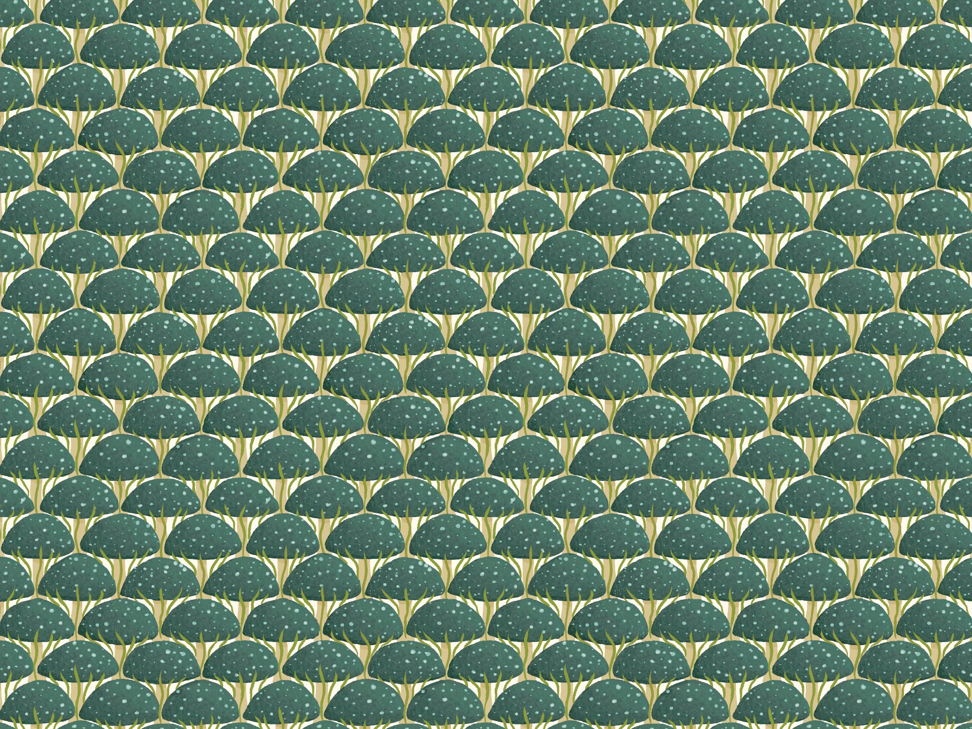 Blue Mushroom Wallpaper