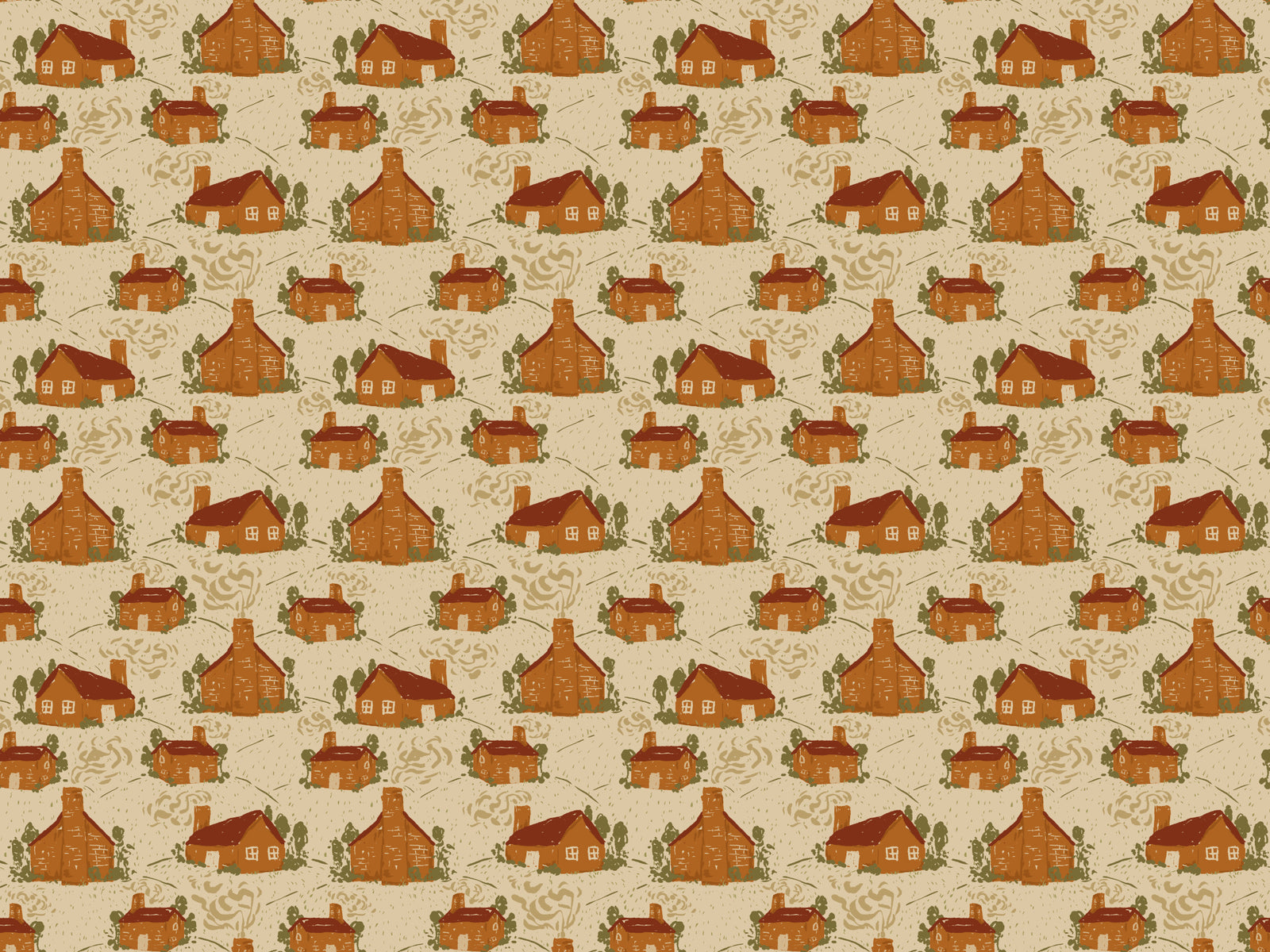 Cozy Cottages Wallpaper Murals