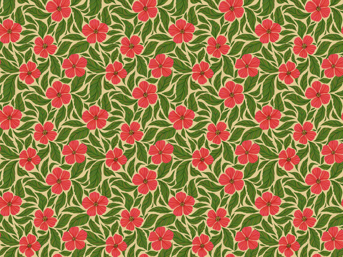 Pink Flowers Dance Wallpaper in your room
