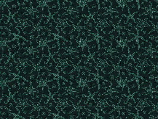 Dark Blue Echinoderms Wallpaper
