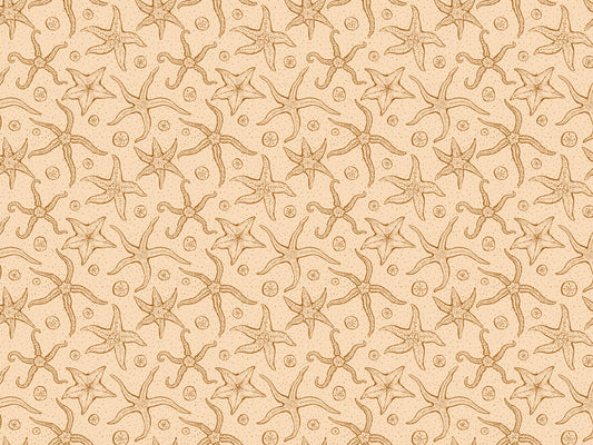 Warm Brown Echinoderms Wallpaper