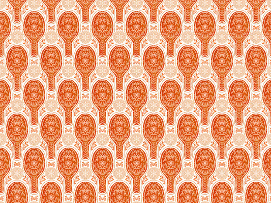 Floral Rockets Red Wallpaper