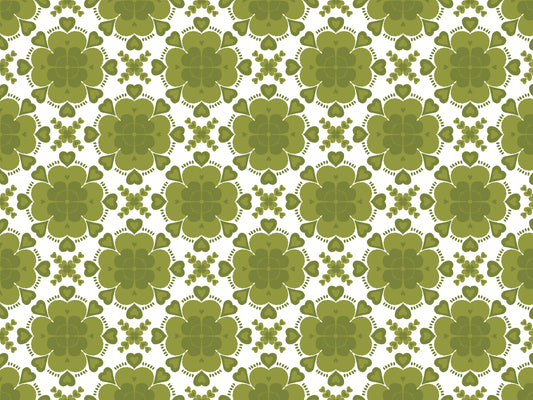 Green Clover Geometric Wallpaper