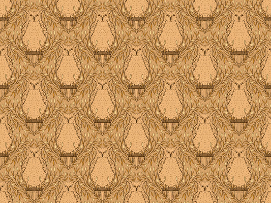 Harvest Owl Wallpaper for Walls