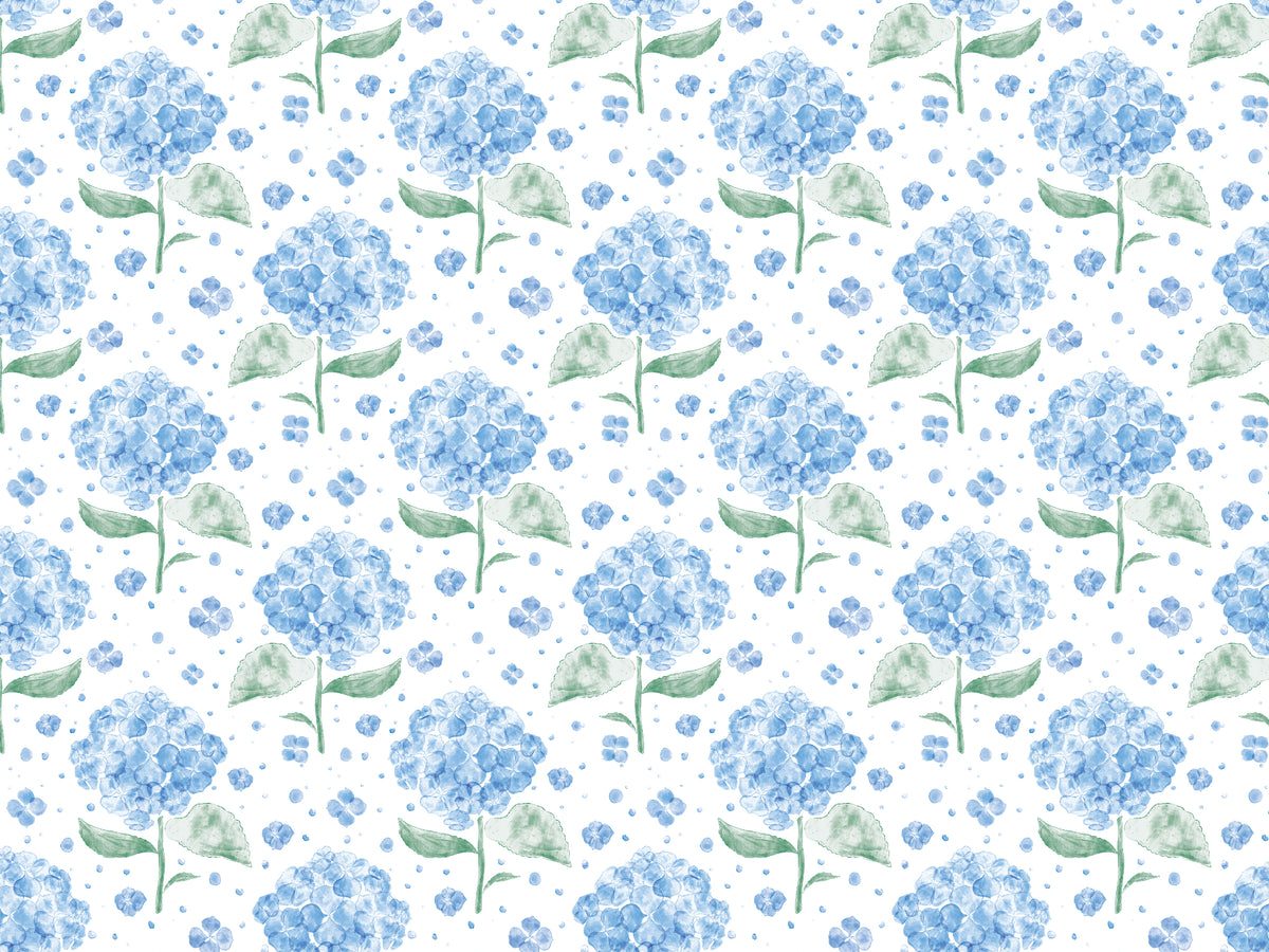 Blue Hydrangea in The Air Wallpaper in your room — zoomed