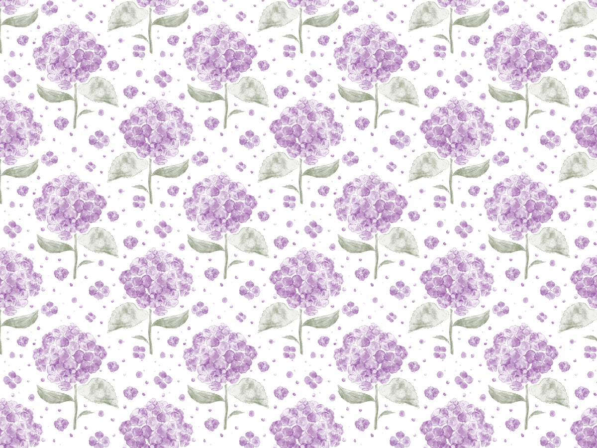 Purple Hydrangea in The Air Wallpaper in your room — zoomed