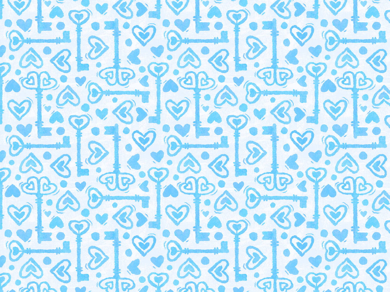 Key to The Heart Blue Wallpaper