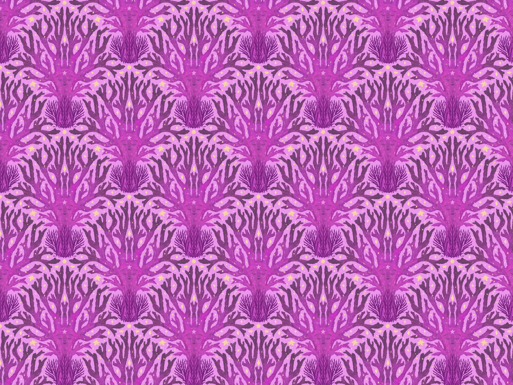 Lilac Cora Fungus Wallpaper