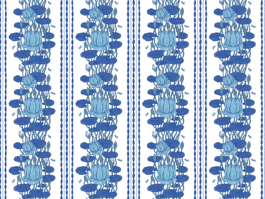 Lotus Stripe Wallpaper for Walls