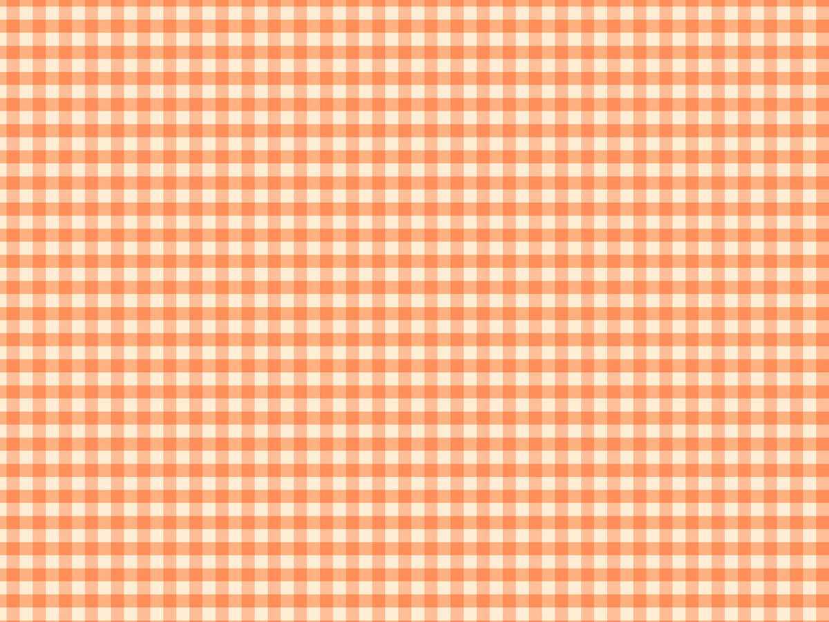 Peach Gingham Wallpaper