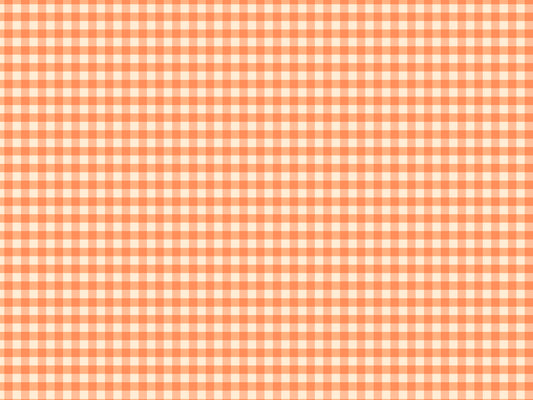 Peach Gingham Wallpaper