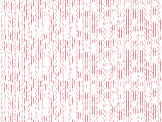 Soft Vines Pink Wallpaper
