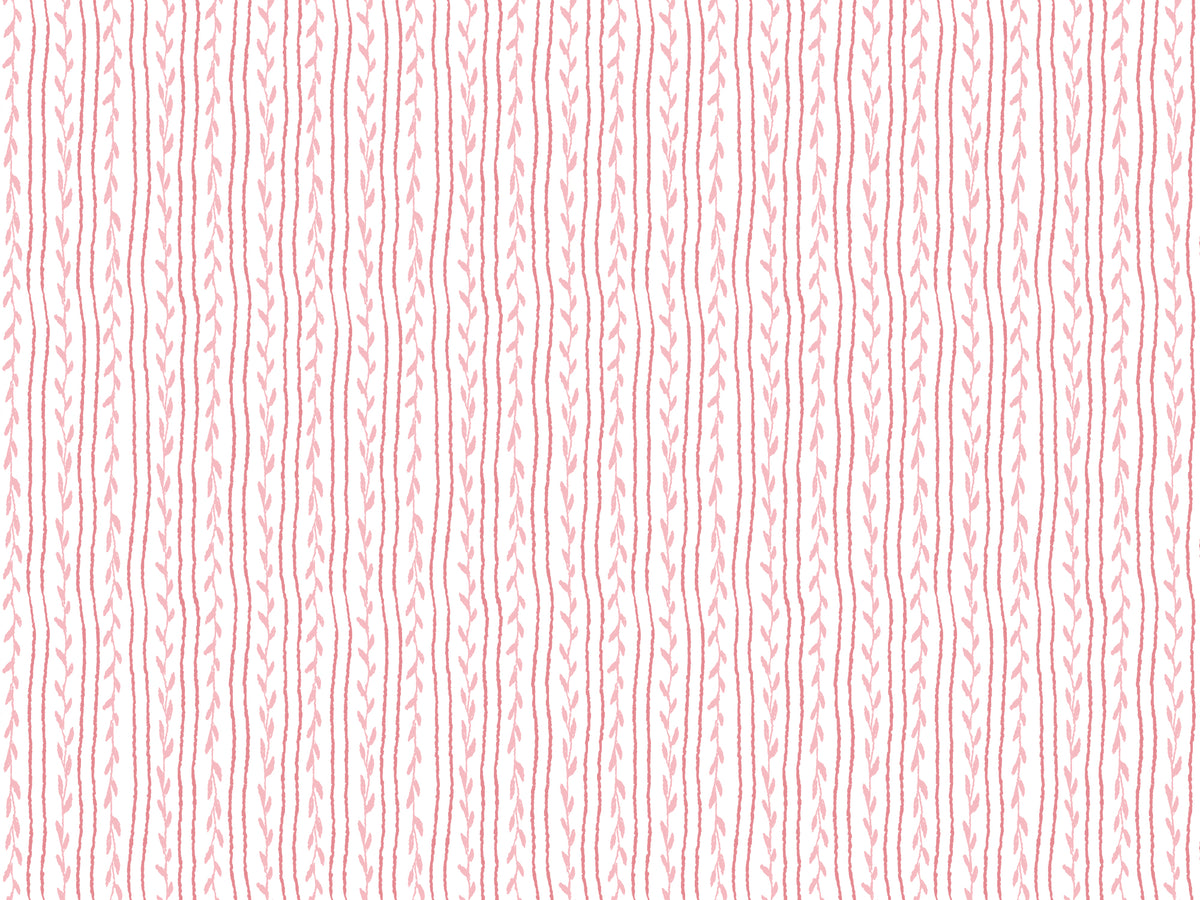 Soft Vines Pink Wallpaper in your room
