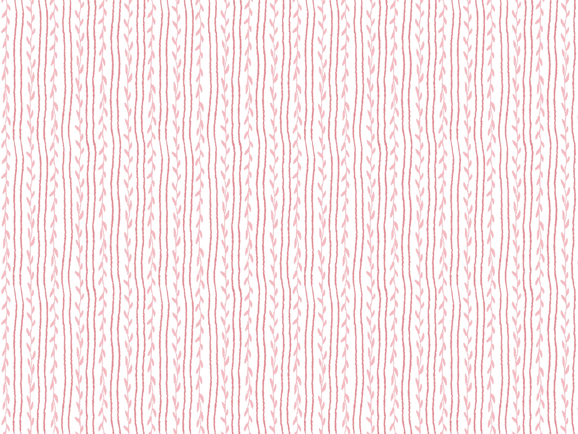 Soft Vines Pink Wallpaper