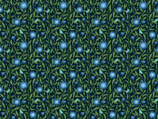Spring Trellis Dark Green Wallpaper