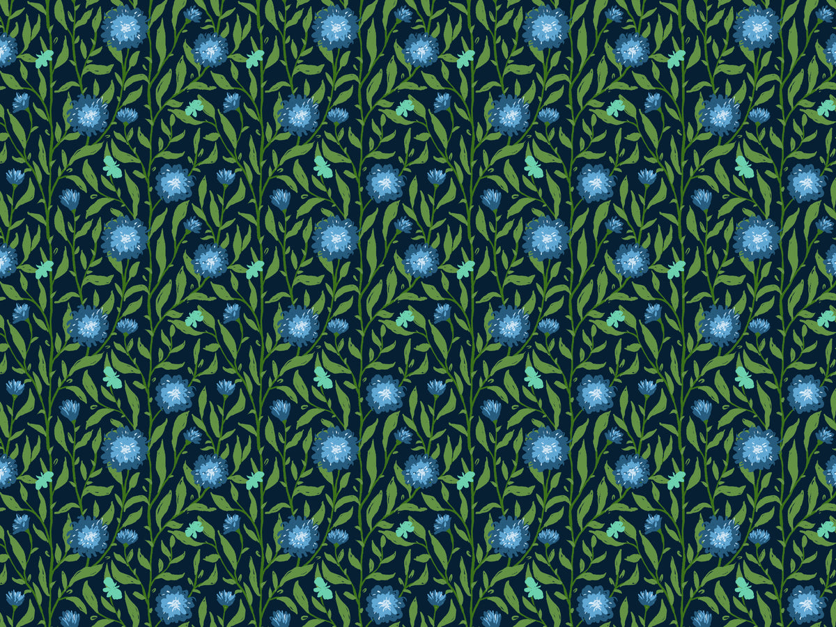 Spring Trellis Dark Green Wallpaper in your room