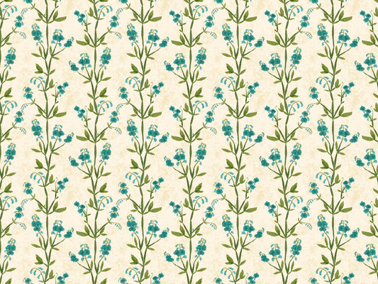 Sweet Peas Blue Wallpaper