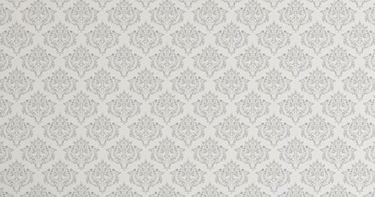 Arabian Style White Damask Wallpaper