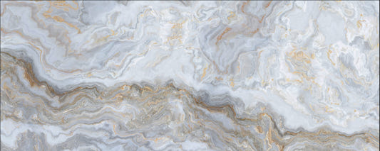 White Curly Natural Marble Wallpaper Murals