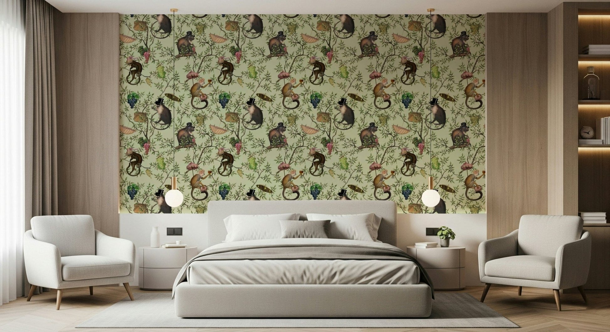 A Primate's Afternoon Tea Wallpaper⁠