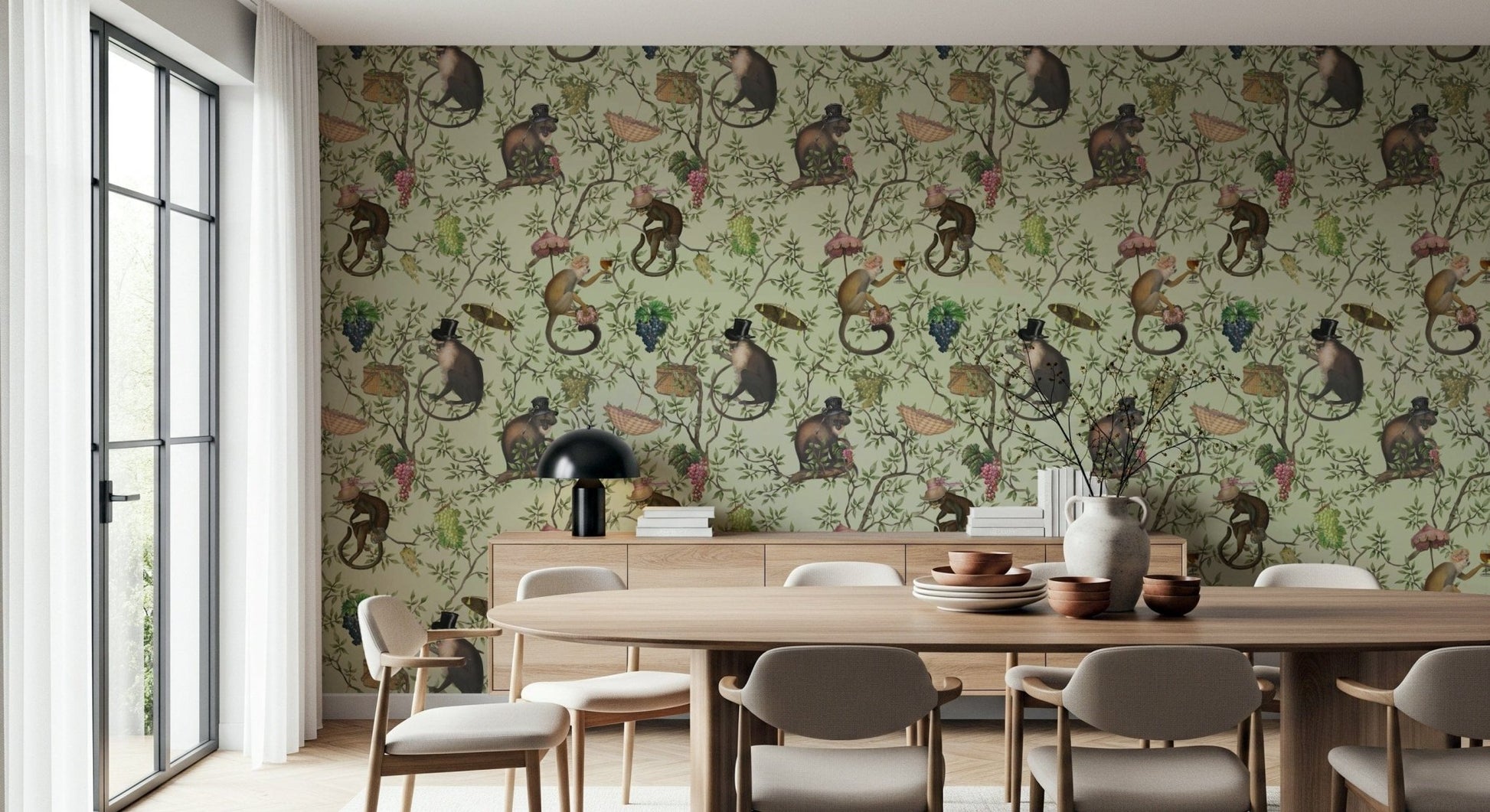 A Primate's Afternoon Tea Wallpaper⁠