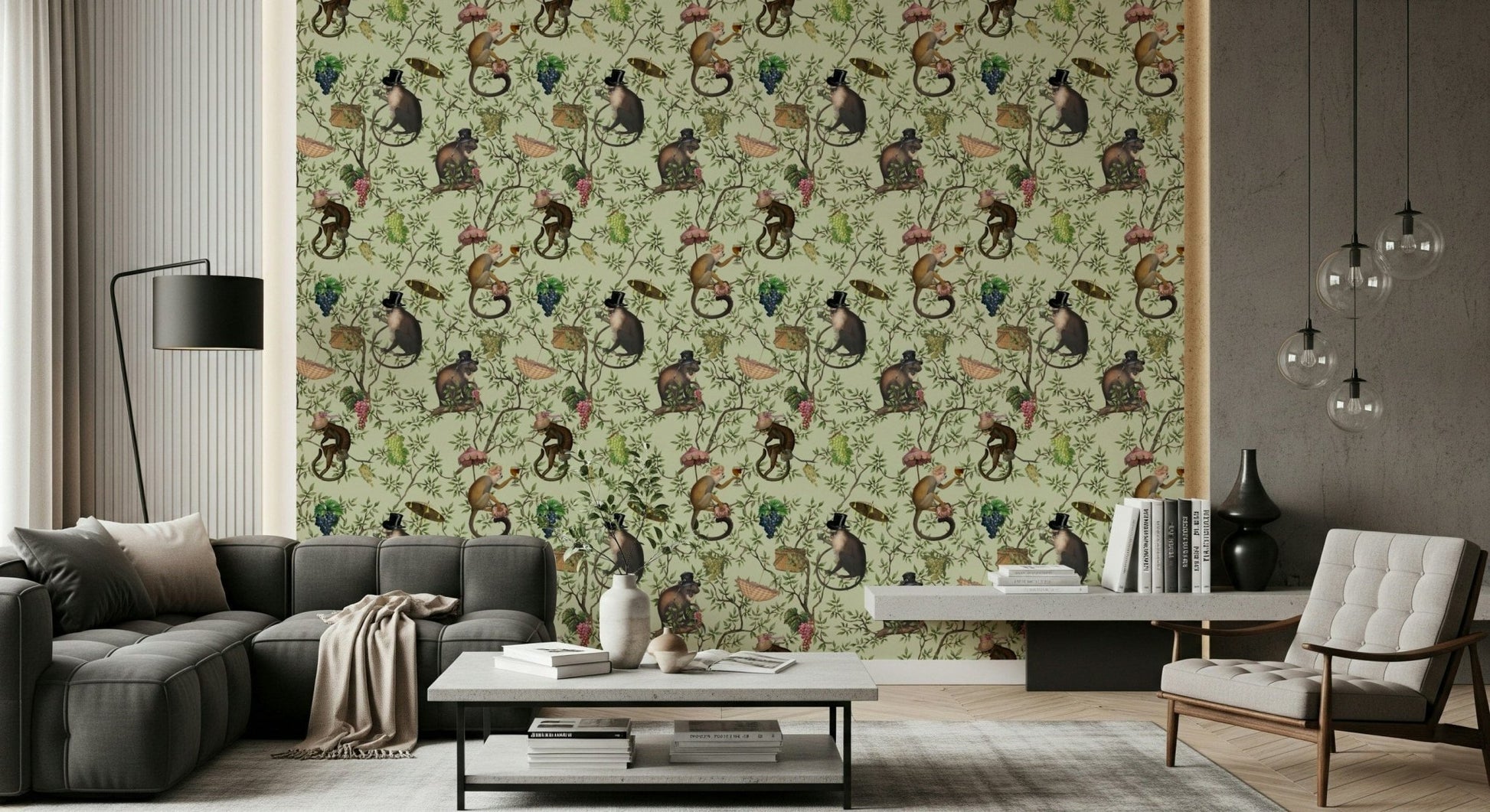 A Primate's Afternoon Tea Wallpaper⁠